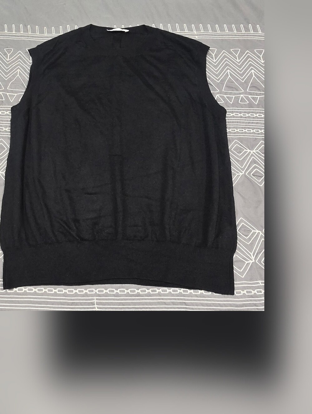 The Row Balham Cashmere Sweater Vest In Black Size Medium - Picture 2 of 7